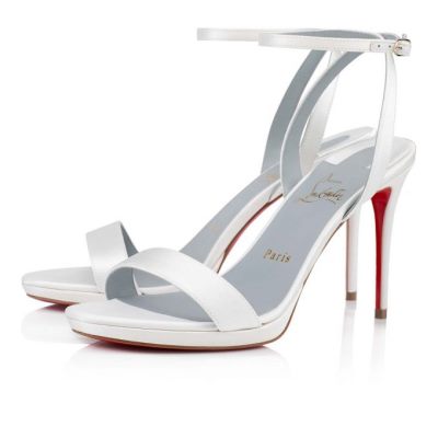 Sandalias Loubi Queen Christian Louboutin Mujer - Blancos/Azules - 3205086B430